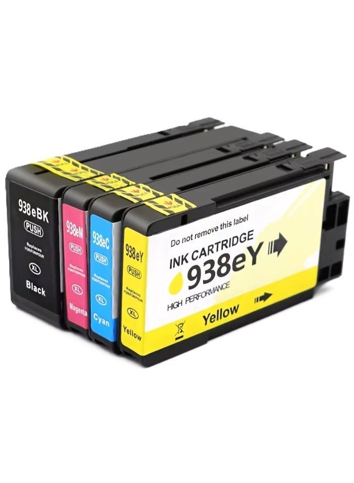 ROXY 938XL Ink Cartridges Compatible for HP 938 XL 938xl Ink Cartridge for HP 938 OJ9110b 9120 9130 9720 9730 9110B 9120 9130 9720 9730 Printers Combo Pack (BK/C/M/Y) - Image 3